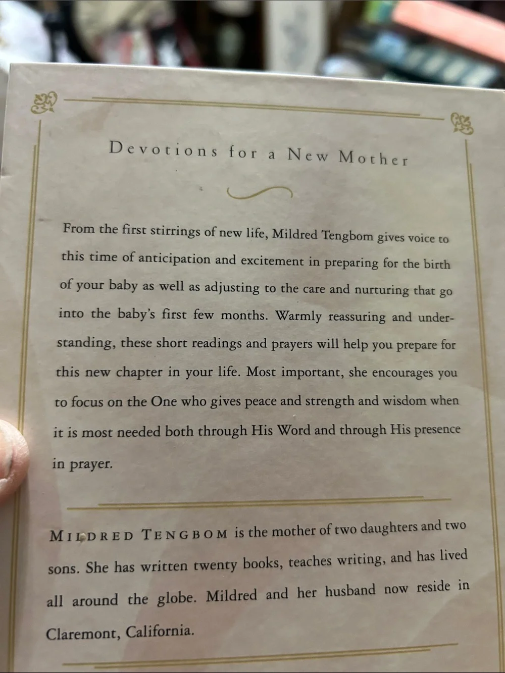 Devotions for a New Mother by - Soft Pink Hardcover- EUC